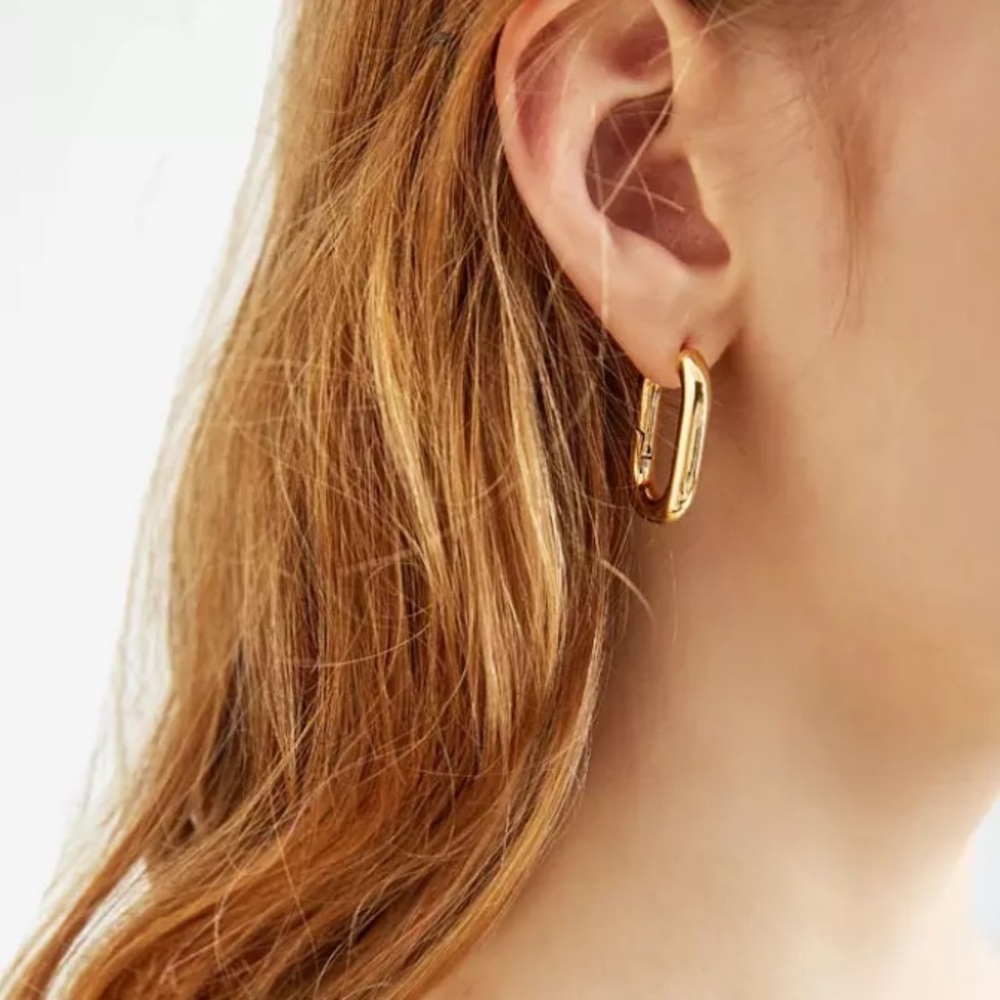 Gold plated Hoop Earrings - Picture 5 of 10